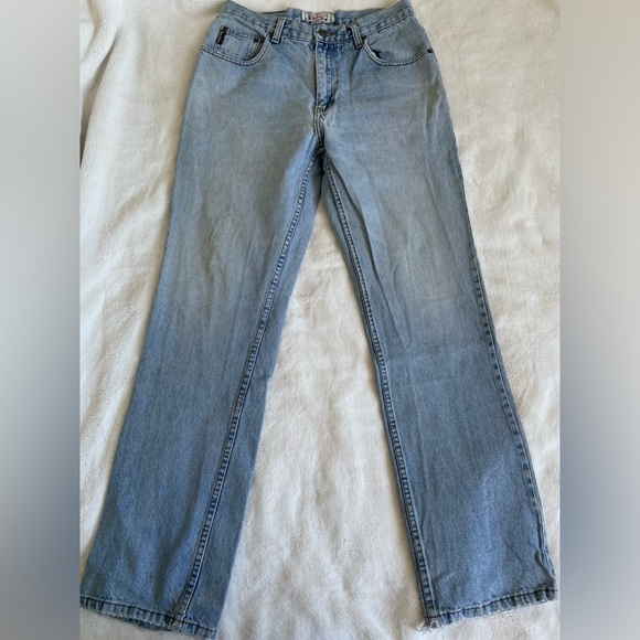Vintage gasoline jeans light/medium wash size 31 high rise full length - Picture 7 of 9